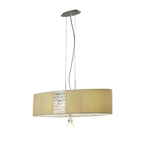Evelyn Polished Chrome-Cream Crystal Ceiling Lights Diyas Linear Crystal Fittings Evelyn Polished Chrome-Cream Crystal Ceiling Lights Diyas Linear Crystal Fittings